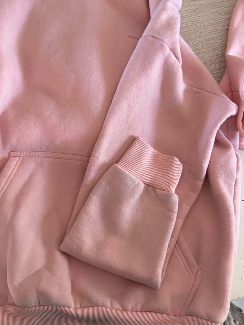 Comfrt Collection Pastel Edit Pink Sweatshirt & Shorts Set - Picture 4 of 4
